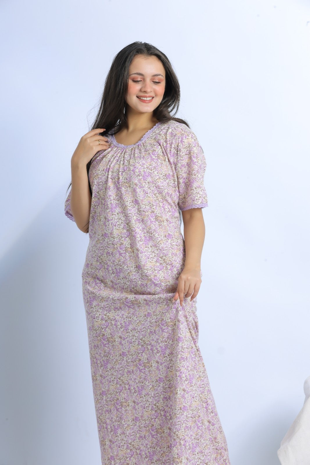 Short Sleeve Nightgown (Code:1129)