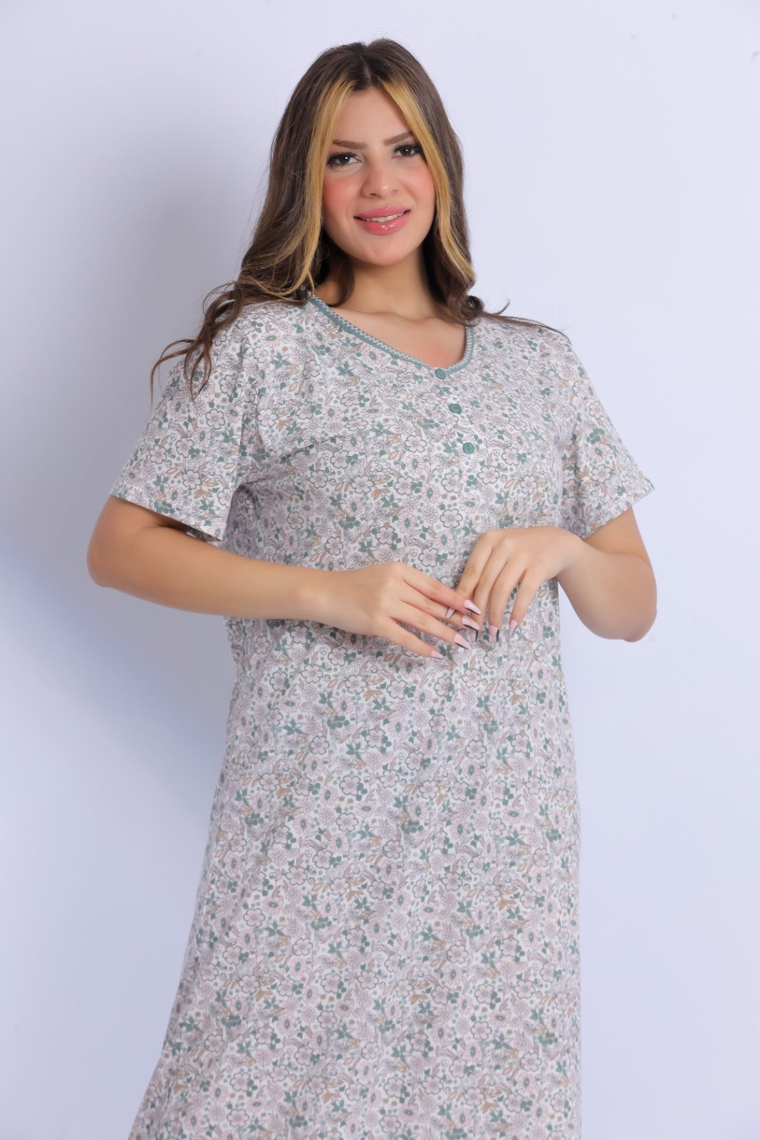 Short Sleeve Nightgown (Code:1131)