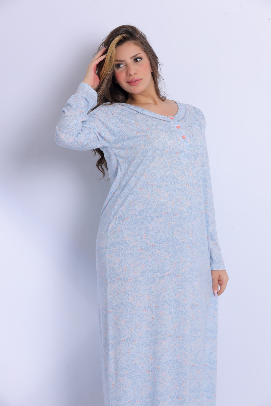 Long Sleeve Nightgown (Code:1430)