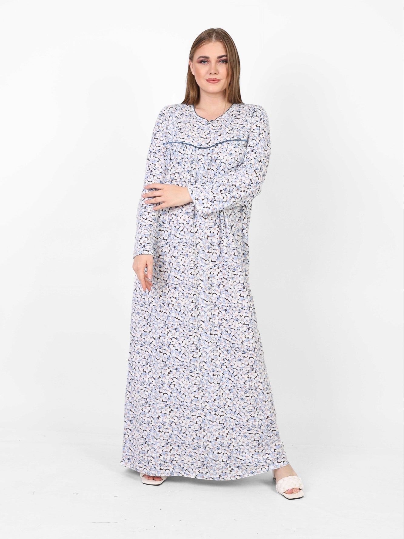 Long Sleeve Nightgown (Code:1421)