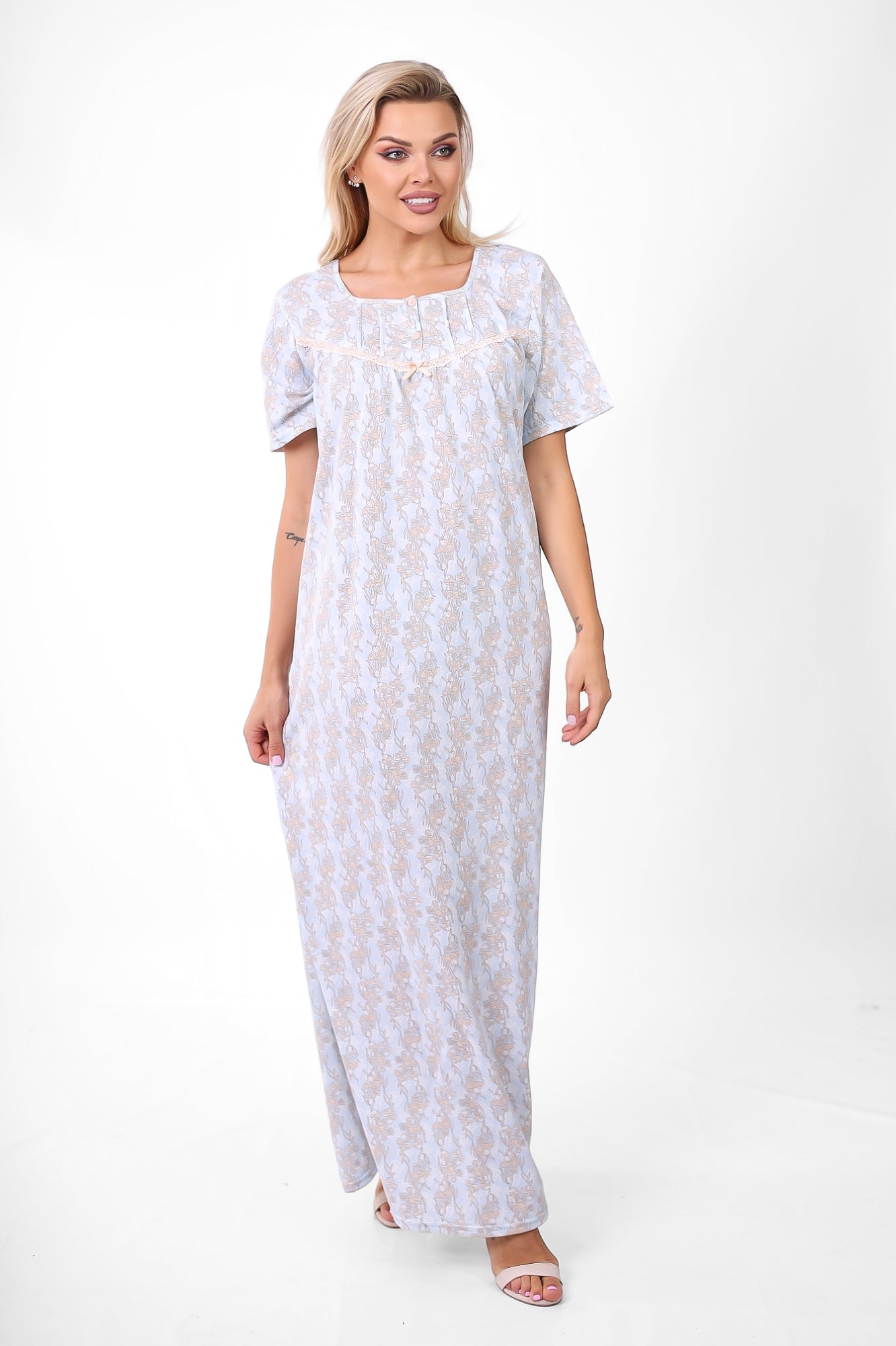 Short Sleeve Nightgown (Code:1116)