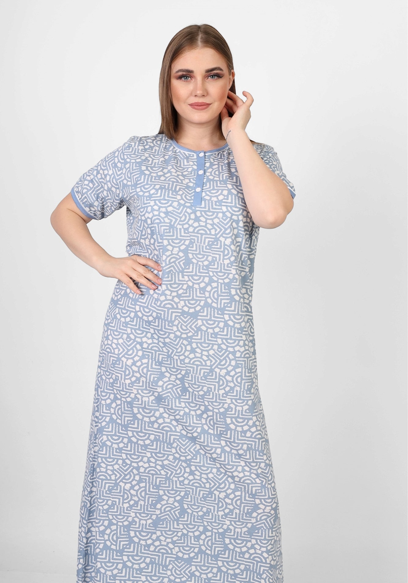 Short Sleeve Nightgown (Code:1123)