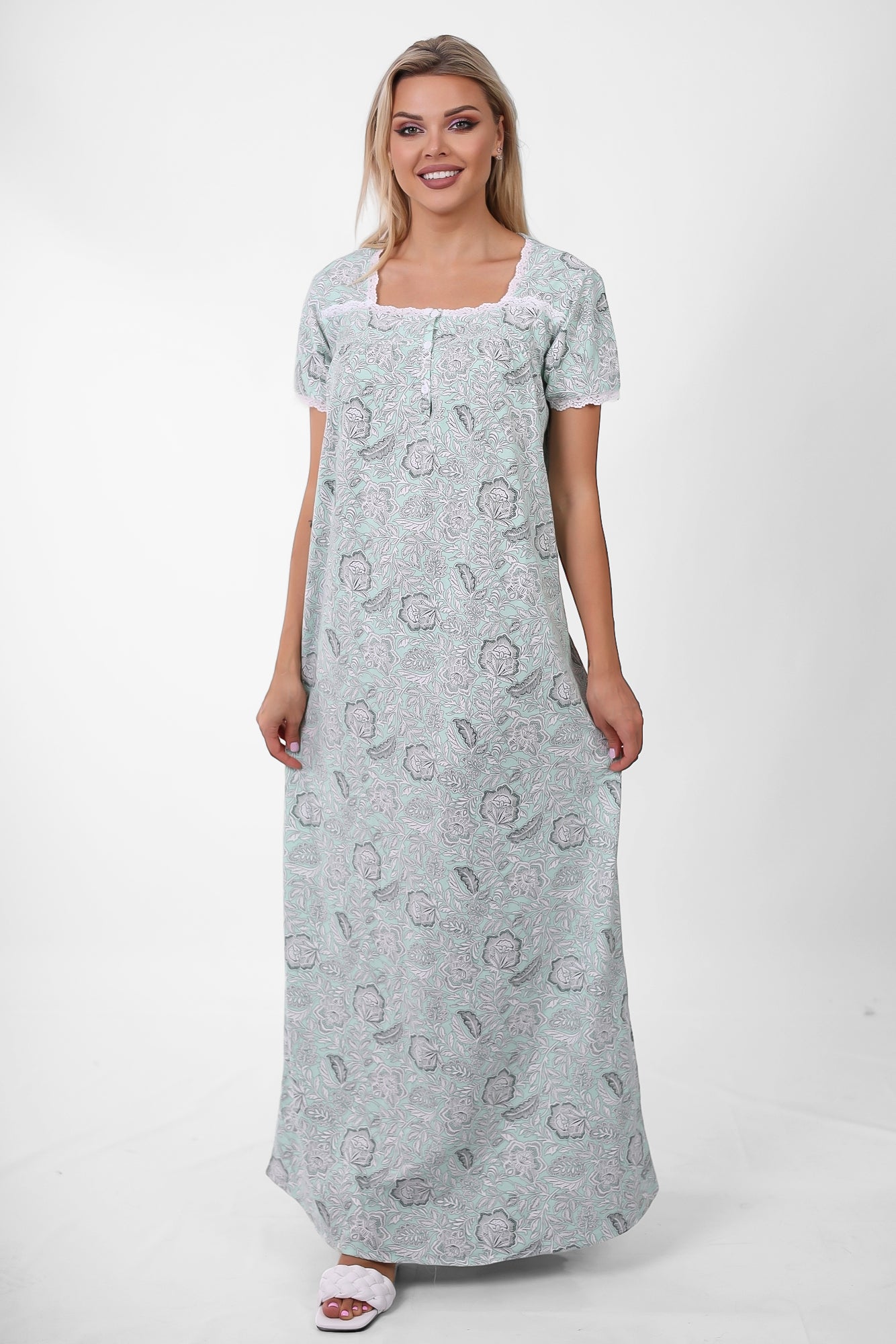 Short Sleeve Nightgown (Code:1117)