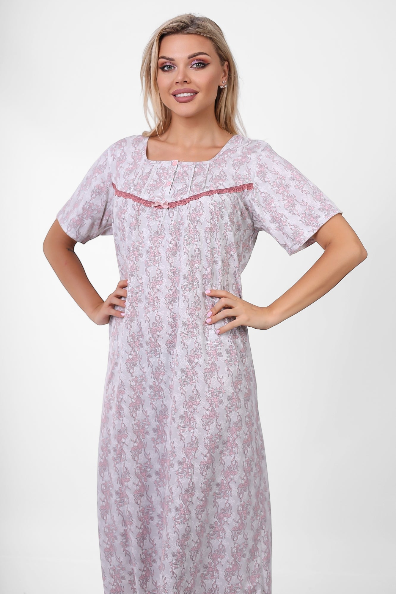 Short Sleeve Nightgown (Code:1116)