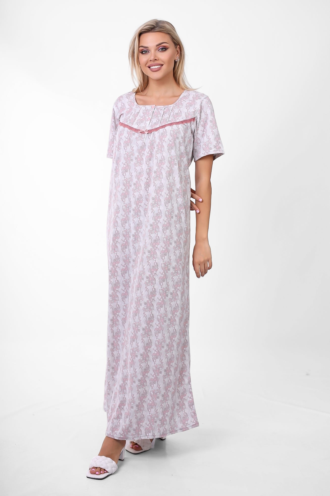 Short Sleeve Nightgown (Code:1116)