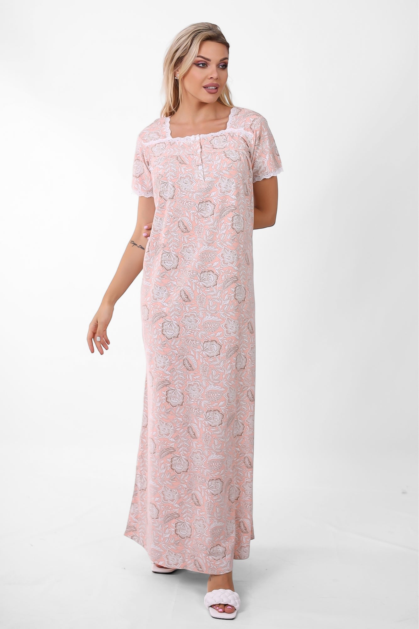 Short Sleeve Nightgown (Code:1117)