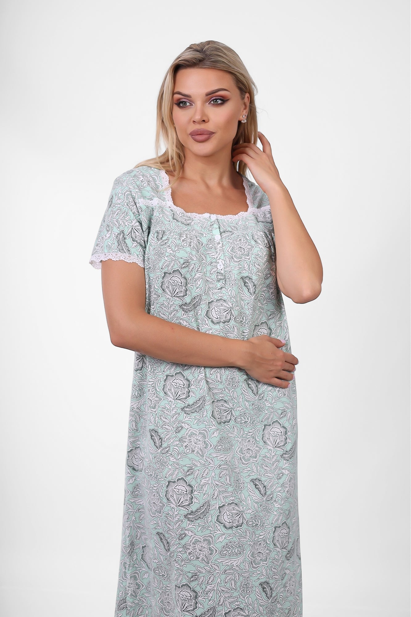 Short Sleeve Nightgown (Code:1117)