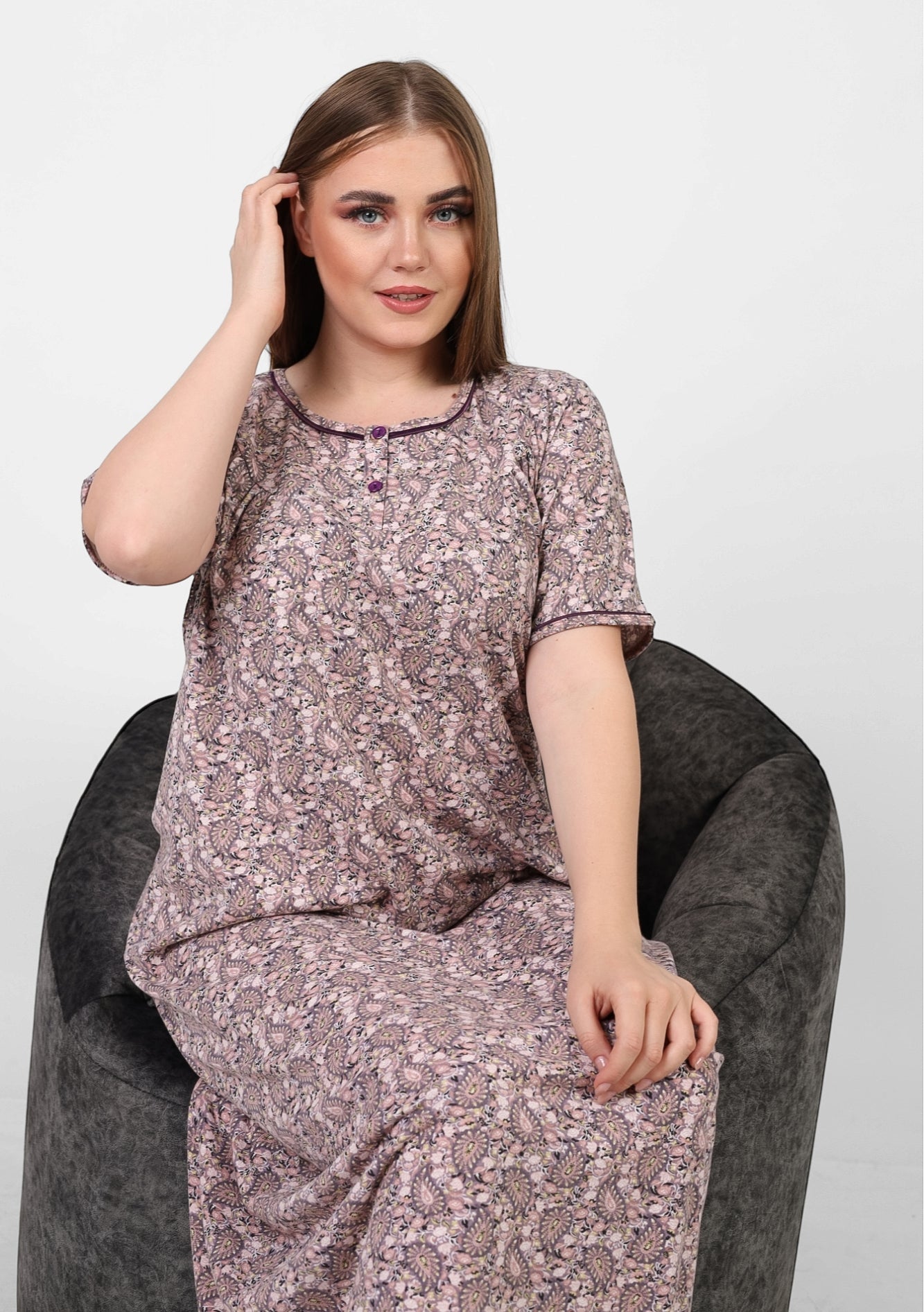 Short Sleeve Nightgown (Code:1122)
