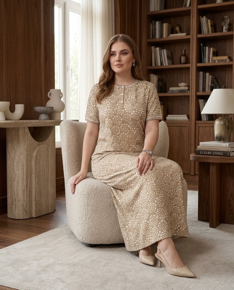 Short Sleeve Nightgown (Code:1123)