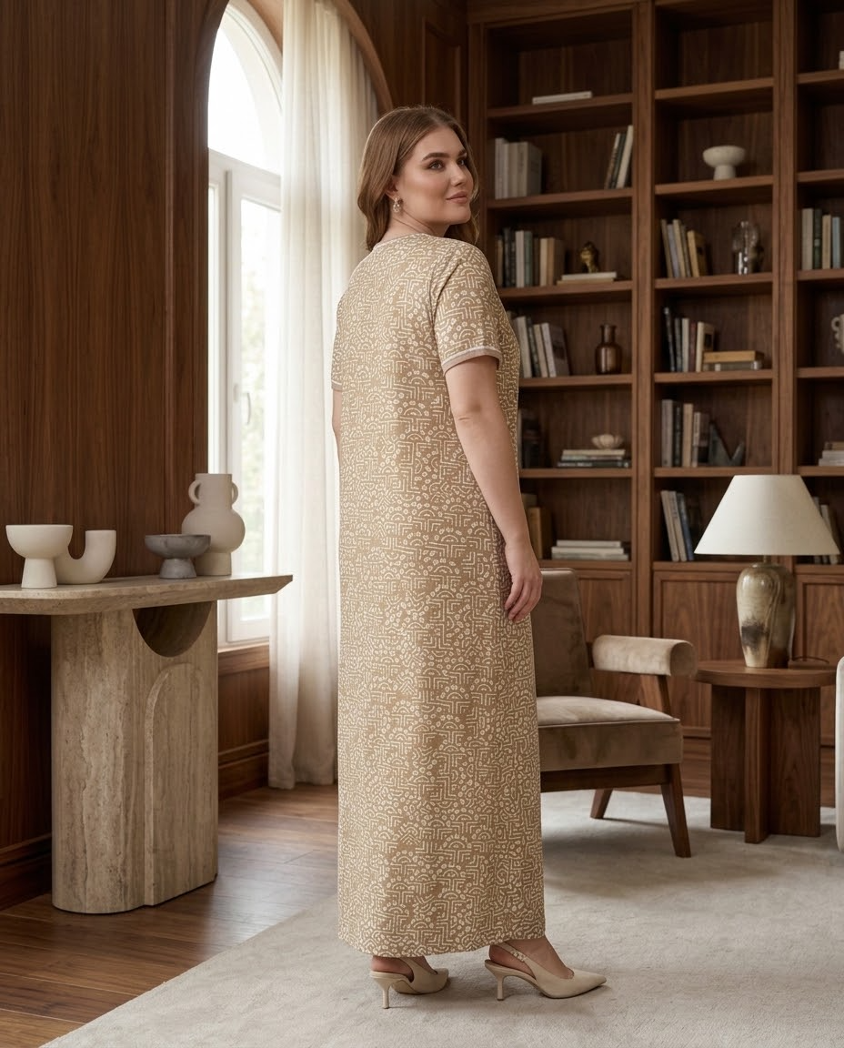 Short Sleeve Nightgown (Code:1123)