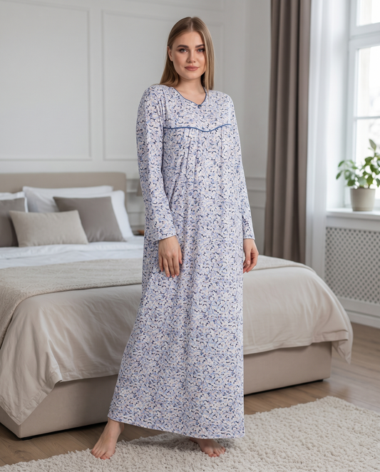 Long Sleeve Nightgown (Code:1421)