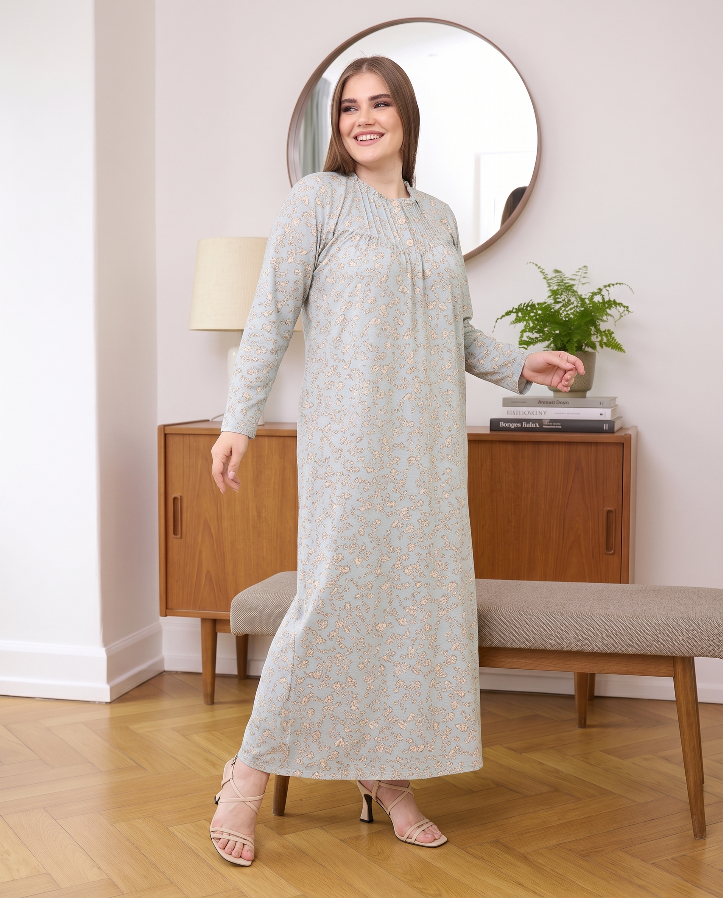 Long Sleeve Nightgown (Code:1422)