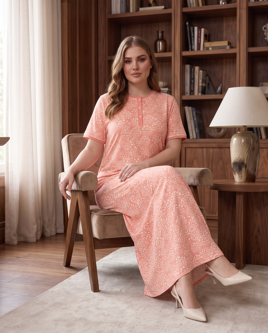 Short Sleeve Nightgown (Code:1123)
