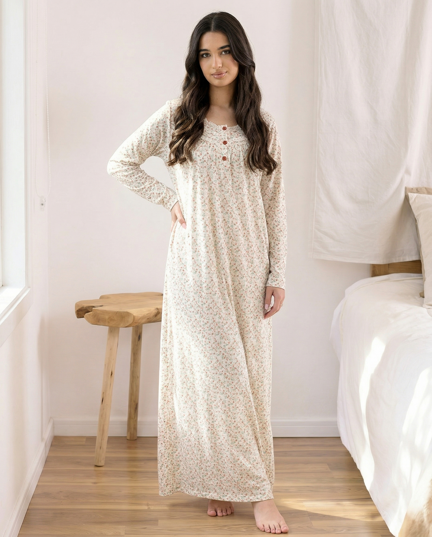 Long Sleeve Nightgown (Code:1468)