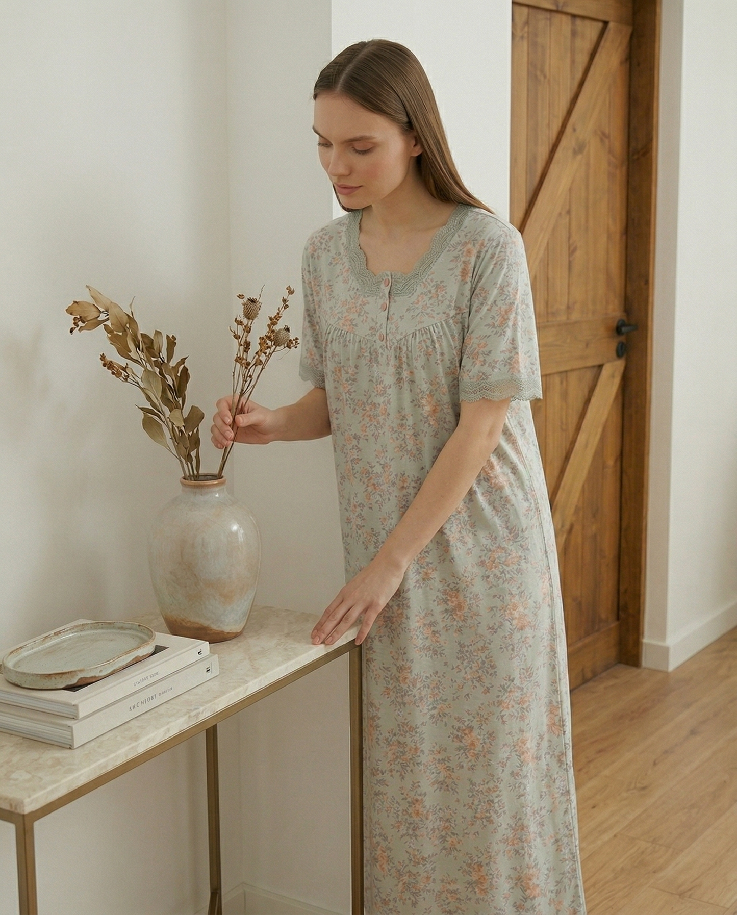 Short Sleeve Nightgown (Code:1170)