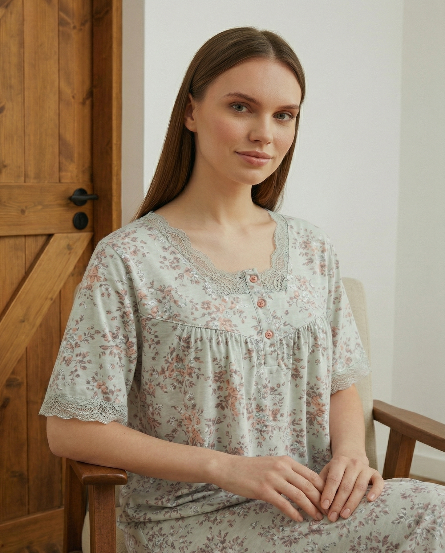 Short Sleeve Nightgown (Code:1170)