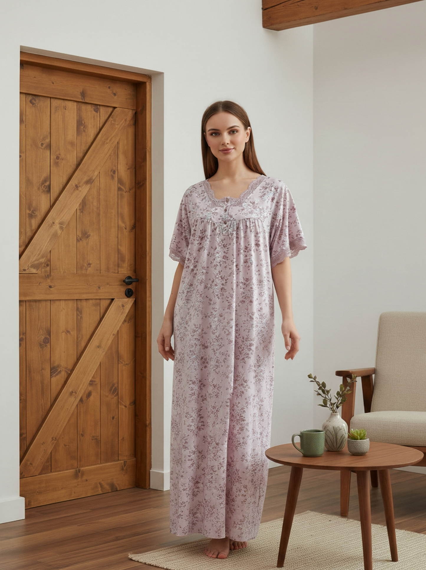 Short Sleeve Nightgown (Code:1170)