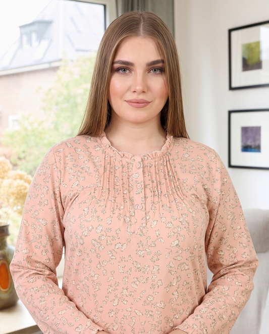 Long Sleeve Nightgown (Code:1422)