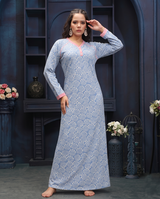 Long Sleeve Nightgown (Code:1424)