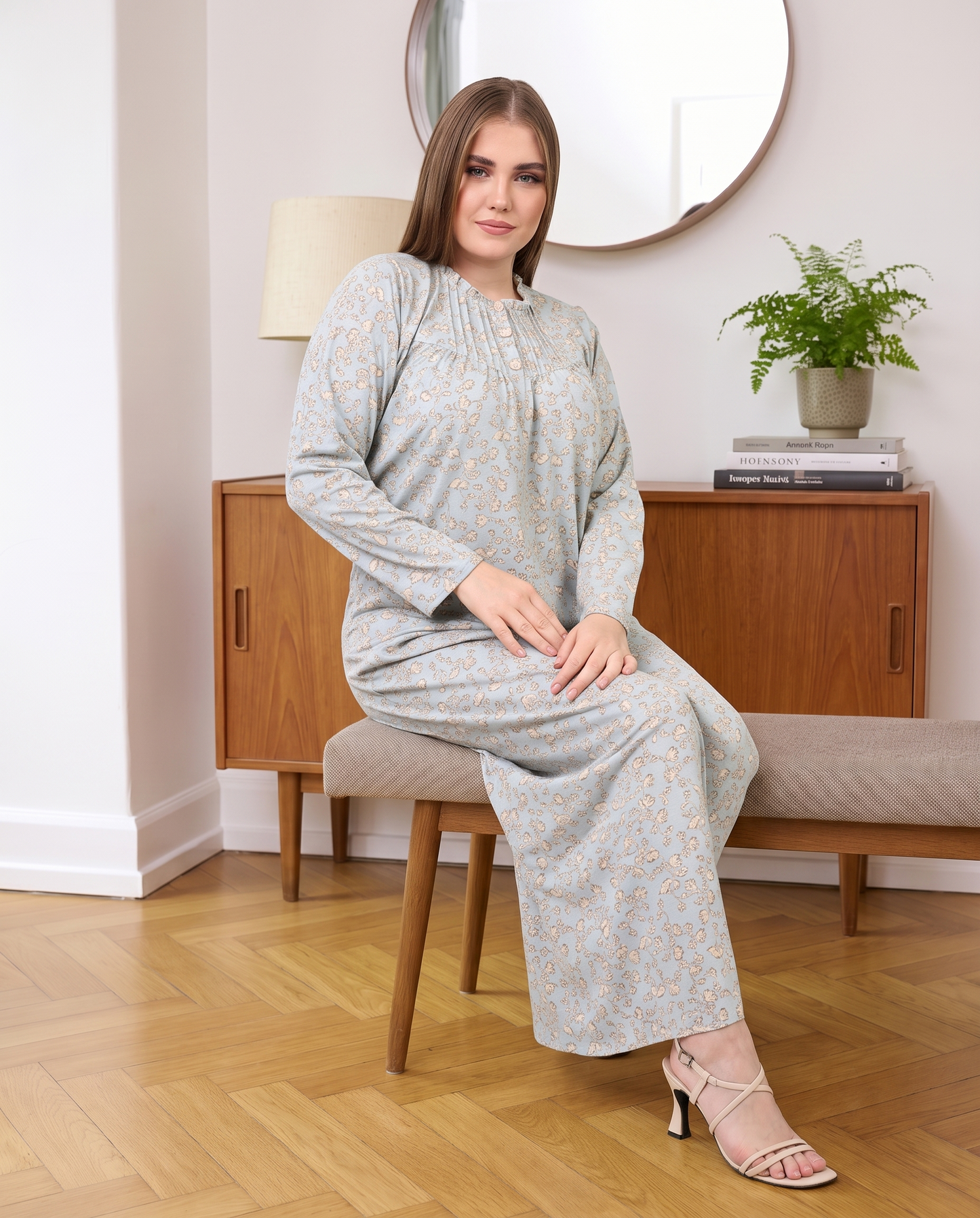 Long Sleeve Nightgown (Code:1422)
