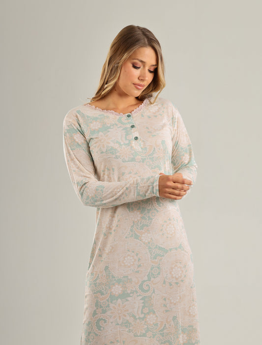 Long Sleeve Nightgown (Code:1432)