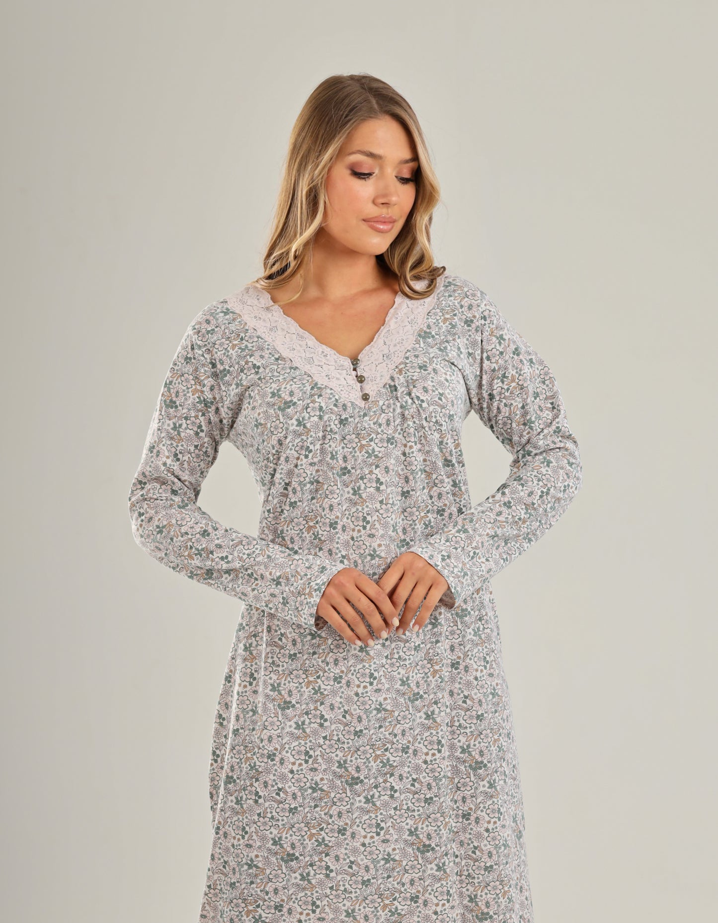 Long Sleeve Nightgown (Code:1431)