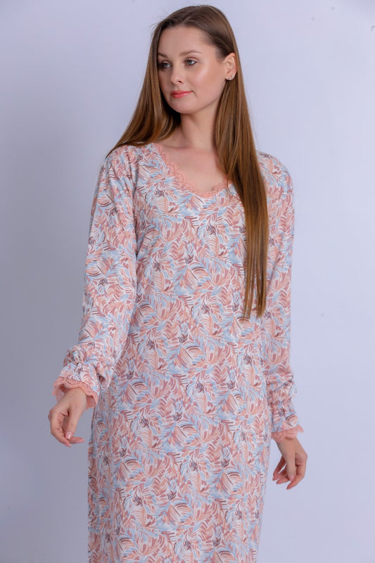 Long Sleeve Nightgown (Code:1434)