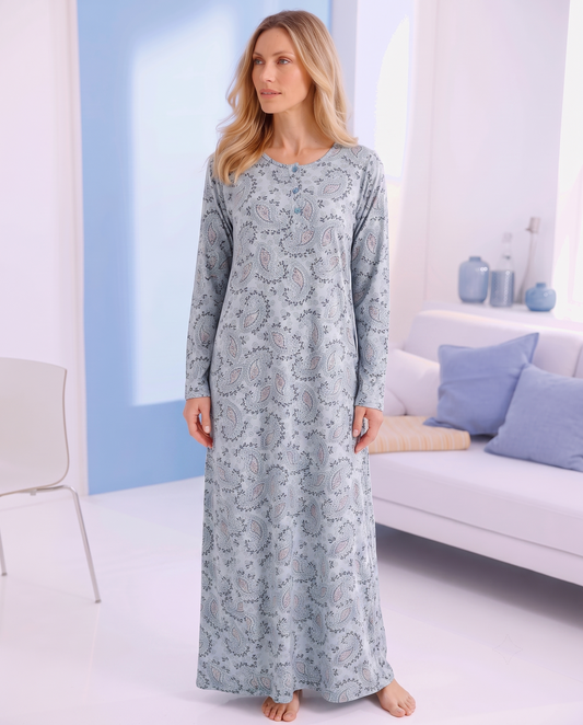 Long Sleeve Nightgown (Code:1457)