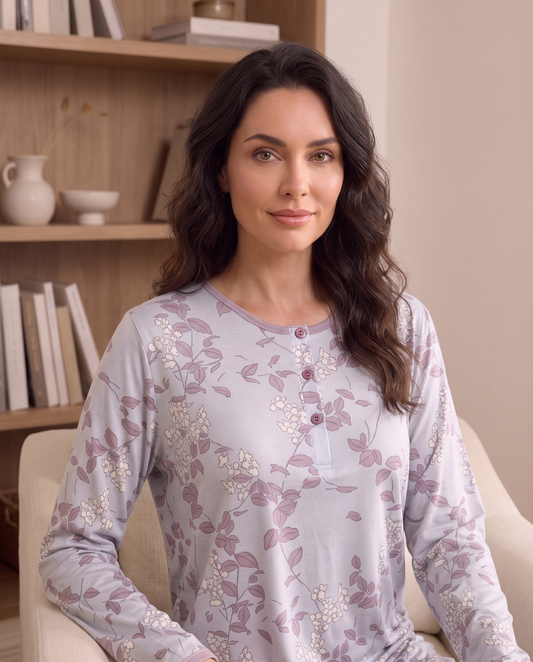 Long Sleeve Nightgown (Code:1458)